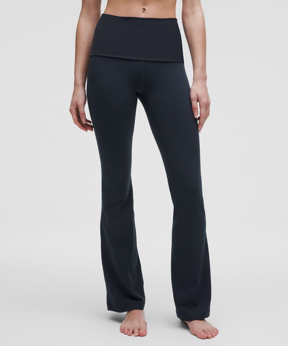 Lululemon Groove Nulu Foldover-Waist Flared Pant in True Navy - 8